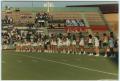 Photograph: [North Texas Cheerleaders at the Homecoming Game, 1992]