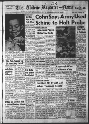 Primary view of object titled 'The Abilene Reporter-News (Abilene, Tex.), Vol. 63, No. 355, Ed. 2 Wednesday, June 9, 1954'.