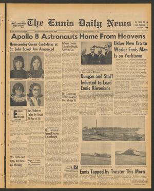 Primary view of object titled 'The Ennis Daily News (Ennis, Tex.), Vol. 76, No. 306, Ed. 1 Friday, December 27, 1968'.