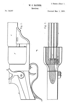Primary view of object titled 'Improvement in Revolving Fire-Arms.'.