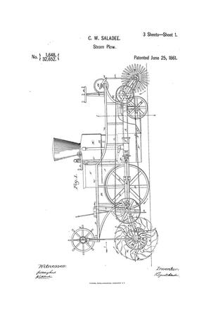Primary view of object titled 'Improvment in Steam-Plows.'.
