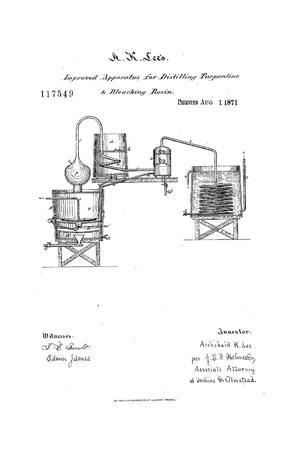 Primary view of object titled 'Improvement in Apparatus for Distilling Turpentine.'.