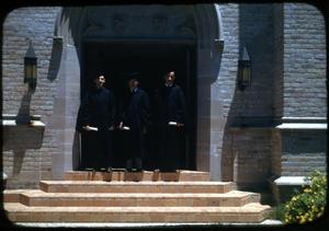 Primary view of [Photograph of Three Graduates]