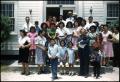 Photograph: [Photograph of Group on Steps of Presbyterian Church]