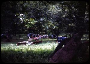 Primary view of object titled '[Photograph of People at Pecan Grove Campground]'.