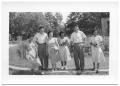 Thumbnail image of item number 1 in: '[Six Teenagers Standing in Front of a Garden]'.