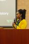 Photograph: [Marcia McIntosh Speaking at the Portal Two Million Item Celebration,…