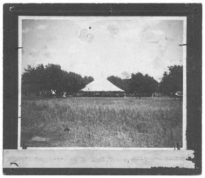 Primary view of object titled '[Large Tent in a Field]'.