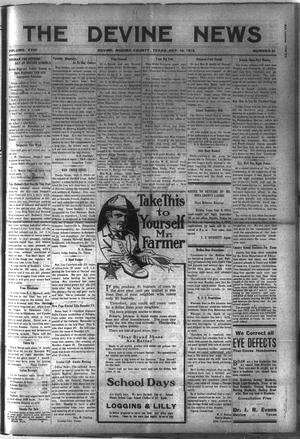 Primary view of object titled 'The Devine News (Devine, Tex.), Vol. 18, No. 21, Ed. 1 Thursday, September 10, 1914'.