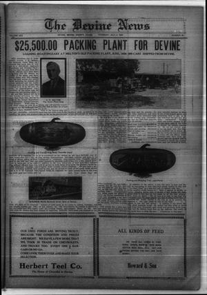 Primary view of object titled 'The Devine News (Devine, Tex.), Vol. 30, No. 25, Ed. 1 Thursday, July 1, 1926'.