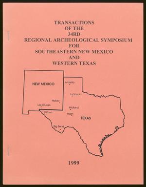Primary view of object titled 'Transactions of the Regional Archeological Symposium for Southeastern New Mexico and Western Texas: 1998'.