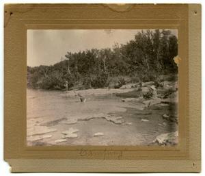 Primary view of object titled '[Photograph of Campers at the Llano River]'.