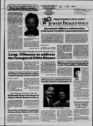 Primary view of object titled 'Jewish Herald-Voice (Houston, Tex.), Vol. 75, No. 37, Ed. 1 Thursday, November 24, 1983'.