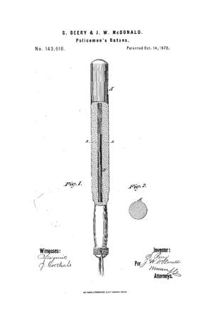 Primary view of object titled 'Improvement in Policemen's Batons.'.