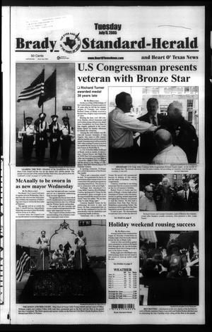 Primary view of object titled 'Brady Standard-Herald and Heart O' Texas News (Brady, Tex.), Ed. 1 Tuesday, July 5, 2005'.