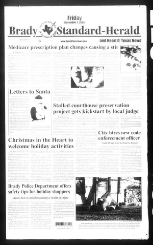 Primary view of object titled 'Brady Standard-Herald and Heart O' Texas News (Brady, Tex.), Ed. 1 Friday, December 2, 2005'.