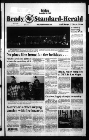 Primary view of object titled 'Brady Standard-Herald and Heart O' Texas News (Brady, Tex.), Ed. 1 Friday, December 16, 2005'.