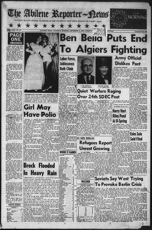 Primary view of object titled 'The Abilene Reporter-News (Abilene, Tex.), Vol. 82, No. 82, Ed. 1 Thursday, September 6, 1962'.
