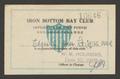 Text: [Iron Bottom Bay Club Membership Card]