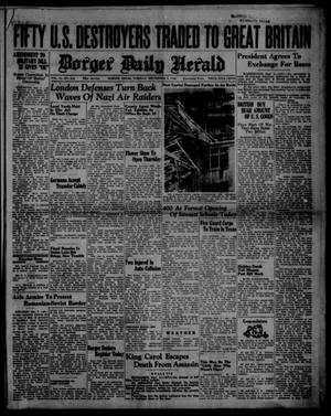 Primary view of object titled 'Borger Daily Herald (Borger, Tex.), Vol. 14, No. 244, Ed. 1 Tuesday, September 3, 1940'.