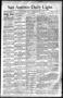 Newspaper: San Antonio Daily Light. (San Antonio, Tex.), Vol. 11, No. 13, Ed. 1 …