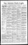 Newspaper: San Antonio Daily Light. (San Antonio, Tex.), Vol. 11, No. 158, Ed. 1…