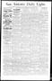 Newspaper: San Antonio Daily Light. (San Antonio, Tex.), Vol. 13, No. 29, Ed. 1 …