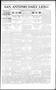 Newspaper: San Antonio Daily Light (San Antonio, Tex.), Vol. 17, No. 117, Ed. 1 …