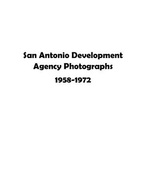 Primary view of object titled 'San Antonio Urban Renewal Project, Book 9'.