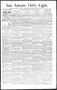 Newspaper: San Antonio Daily Light. (San Antonio, Tex.), Vol. 14, No. 277, Ed. 1…