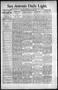 Newspaper: San Antonio Daily Light. (San Antonio, Tex.), Vol. 15, No. 339, Ed. 1…