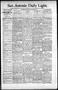 Newspaper: San Antonio Daily Light. (San Antonio, Tex.), Vol. 15, No. 346, Ed. 1…