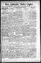 Newspaper: San Antonio Daily Light. (San Antonio, Tex.), Vol. 16, No. 2, Ed. 1 T…