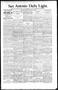 Newspaper: San Antonio Daily Light. (San Antonio, Tex.), Vol. 16, No. 72, Ed. 1 …