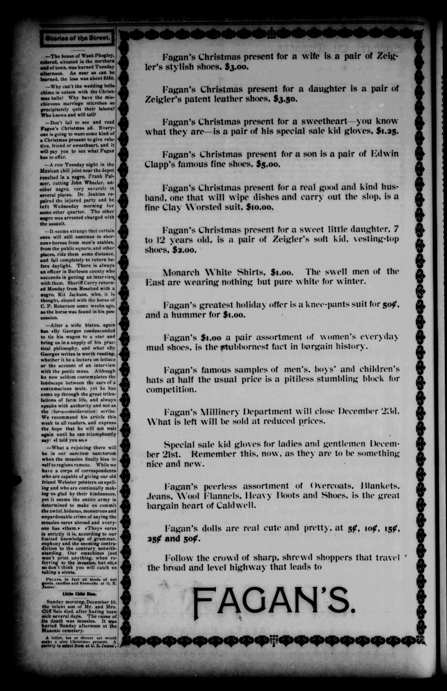 The Caldwell News-Chronicle (Caldwell, Tex.), Vol. 20, No. 30, Ed. 1 Friday, December 15, 1899
                                                
                                                    [Sequence #]: 4 of 12
                                                