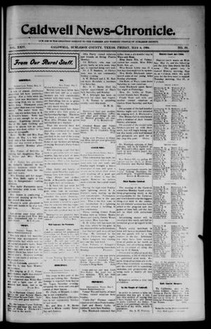 Primary view of object titled 'Caldwell News-Chronicle. (Caldwell, Tex.), Vol. 24, No. 50, Ed. 1 Friday, May 6, 1904'.