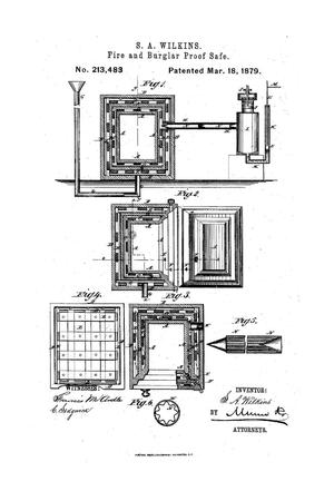 Primary view of object titled 'Fire and Burglar Proof Safe.'.