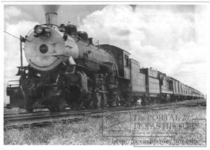 Primary view of object titled '[Old "409" Steam Engine at FW & DC Depot]'.
