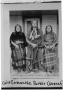 Photograph: [Portrait of Quanah Parker with two Wives]