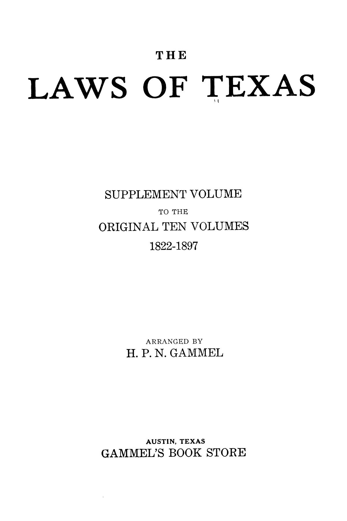 The Laws of Texas, 1931-1933 [Volume 28]
                                                
                                                    [Sequence #]: 1 of 2111
                                                
