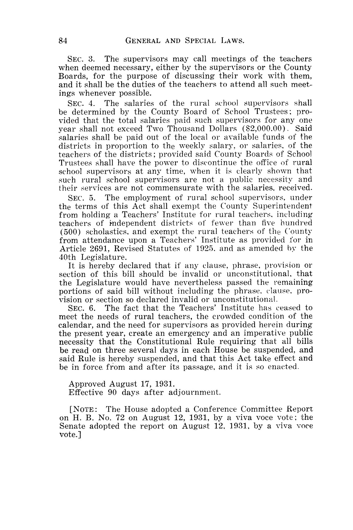 The Laws of Texas, 1931-1933 [Volume 28]
                                                
                                                    [Sequence #]: 92 of 2111
                                                