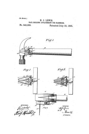 Primary view of object titled 'Nail-Holding Attachment for Hammers.'.