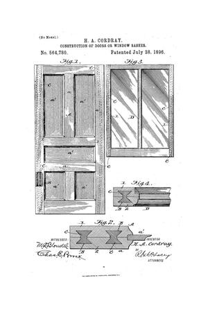 Primary view of object titled 'Construction of Doors or Window-Sashes.'.