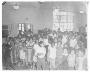 Primary view of object titled 'Group of Students at Blackshear School'.