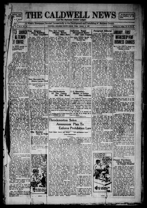 Primary view of object titled 'The Caldwell News and The Burleson County Ledger (Caldwell, Tex.), Vol. 43, No. 96, Ed. 1 Friday, January 4, 1929'.