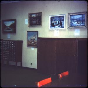 Primary view of object titled '[Art Prints at the Public Library]'.