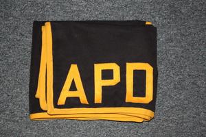 Primary view of [Image of an APD saddle blanket used by the Mounted Patrol]