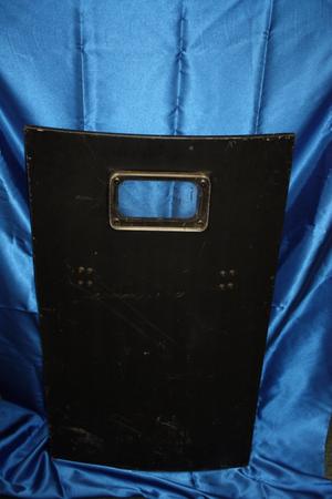 Primary view of object titled '[Image of an early APD tactical shield, view 2]'.
