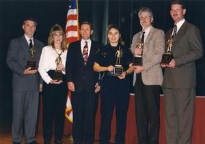 Primary view of object titled '[Arlington Police Department award ceremony recipients, ca. 1990s]'.