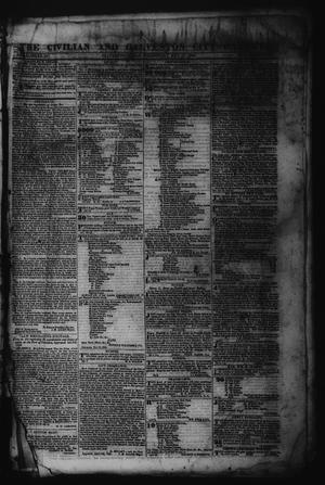 Primary view of object titled 'The Civilian and Galveston City Gazette. (Galveston, Tex.), Ed. 1 Wednesday, May 17, 1843'.